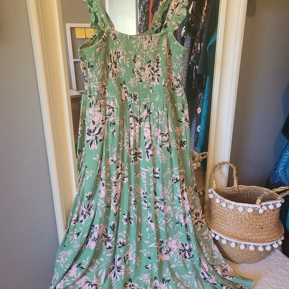 Torrid Midi Floral Dress, 12 - Picture 3 of 3